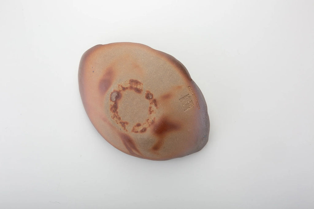 ONIBIZEN Bizen Ceramic Leaf Plate – Handcrafted in Japan